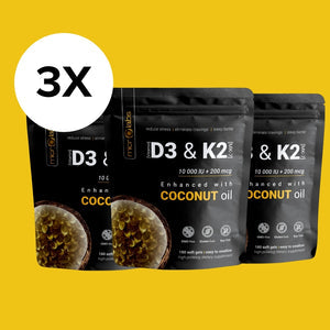Vitamina D3 y K2 de alta potencia