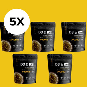 Vitamina D3 y K2 de alta potencia