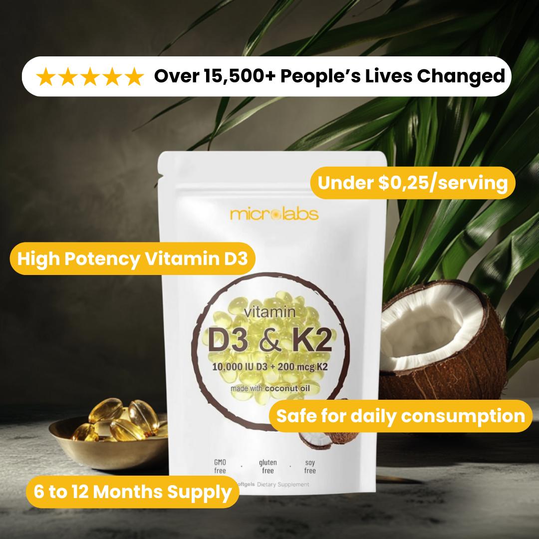 High-Potency Vitamin D3 & K2 - Special Black Friday Deal!