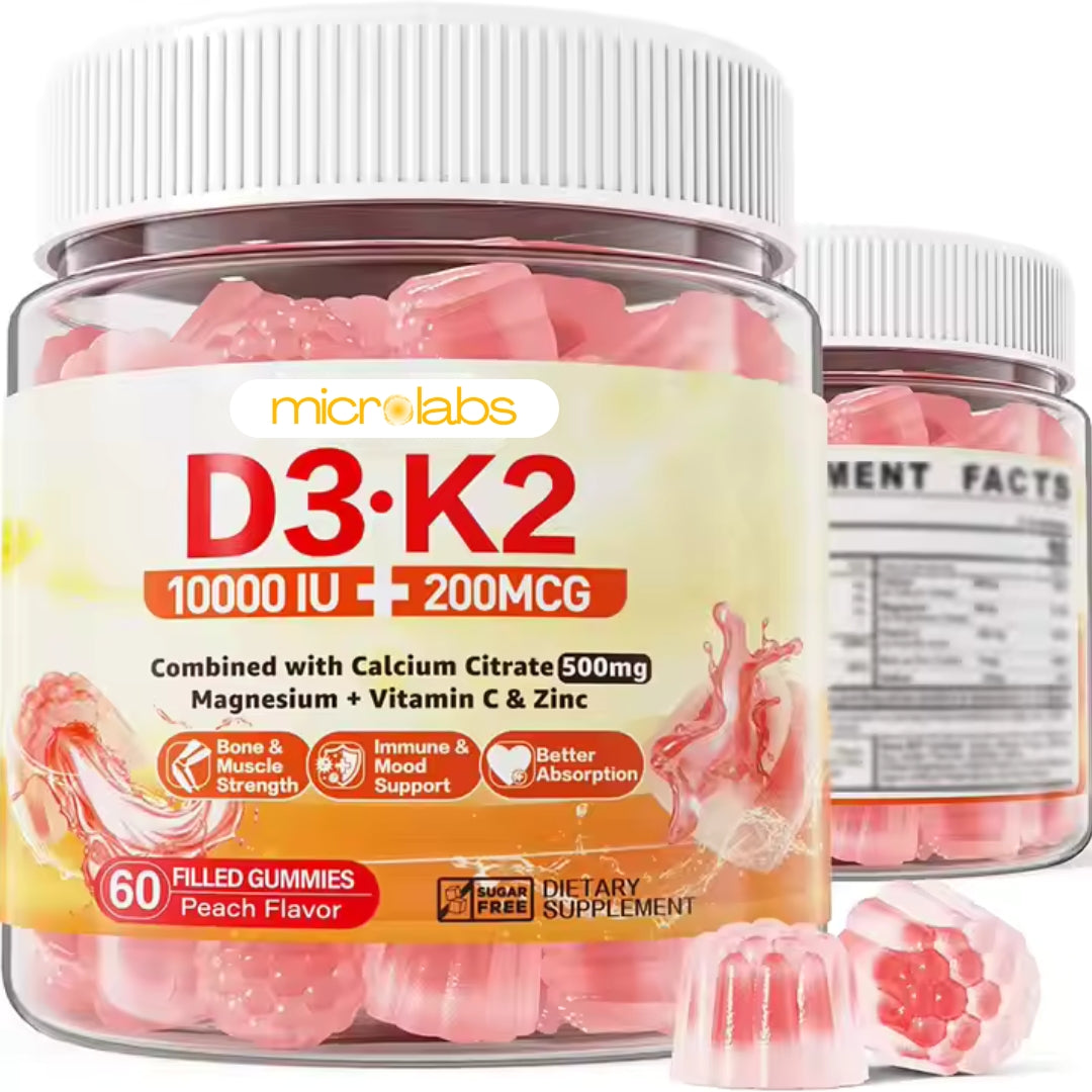 High Potency Vitamin D3 & K2 Gummies