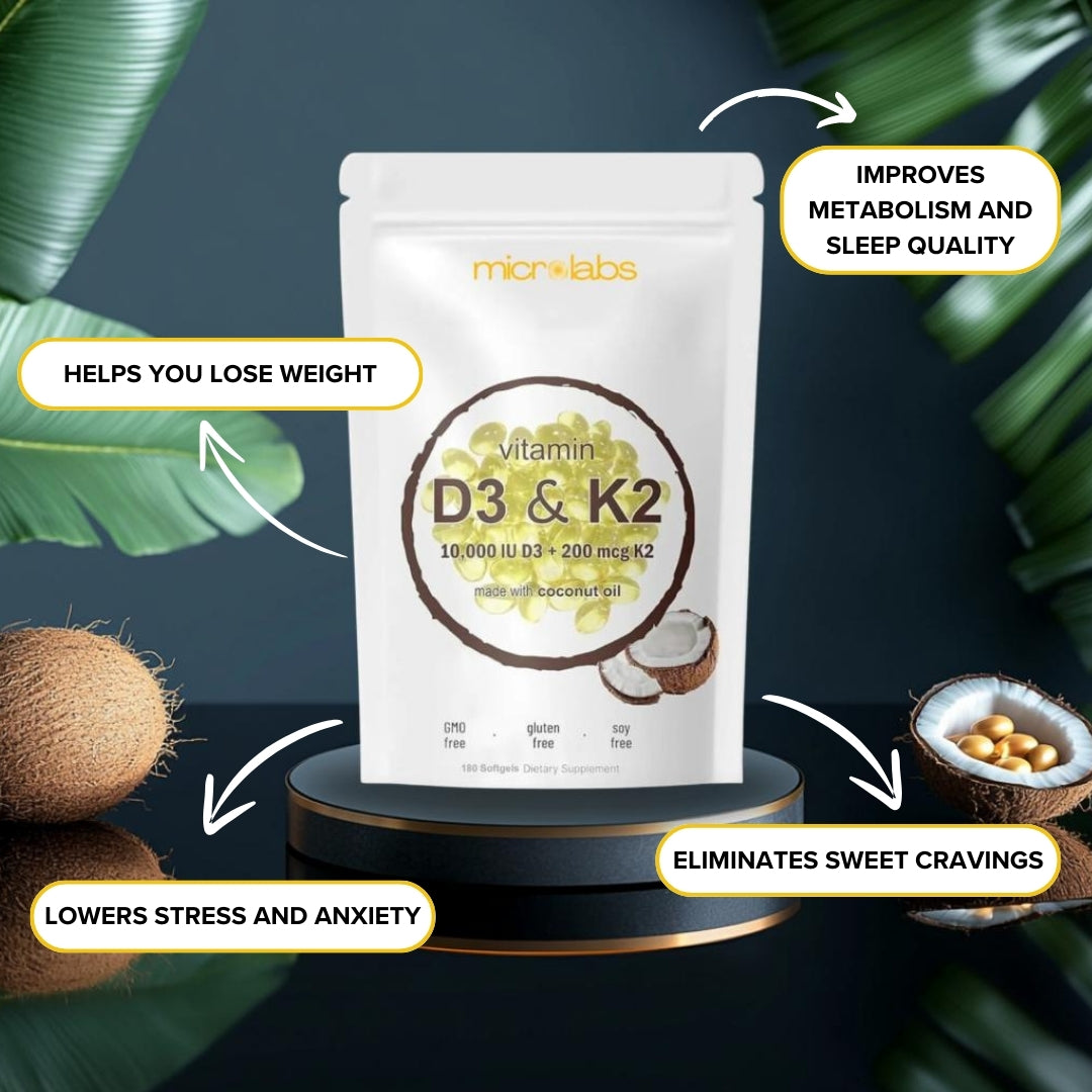 Paquete GRATIS de vitamina D3 y K2