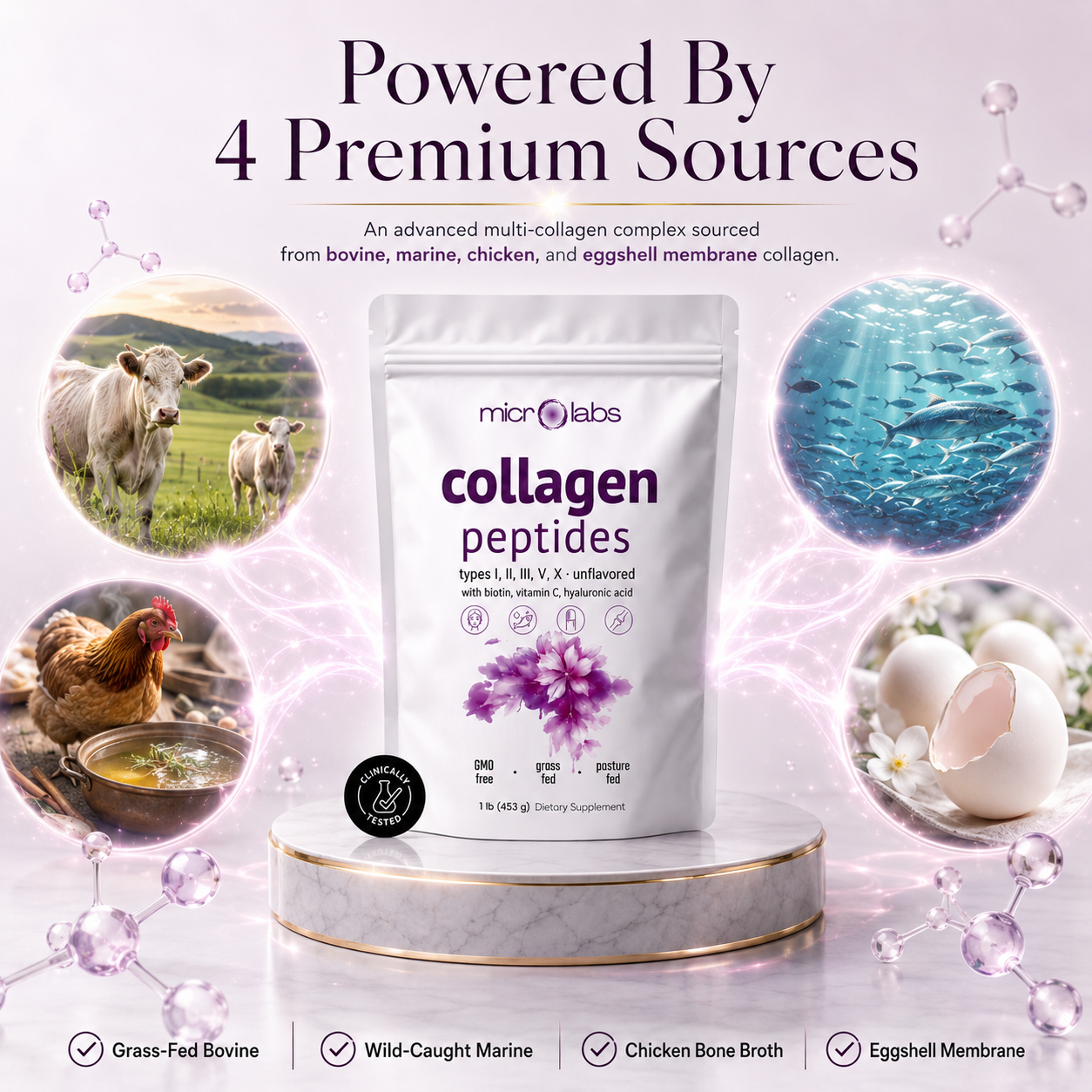 Péptidos de colágeno de Microlabs