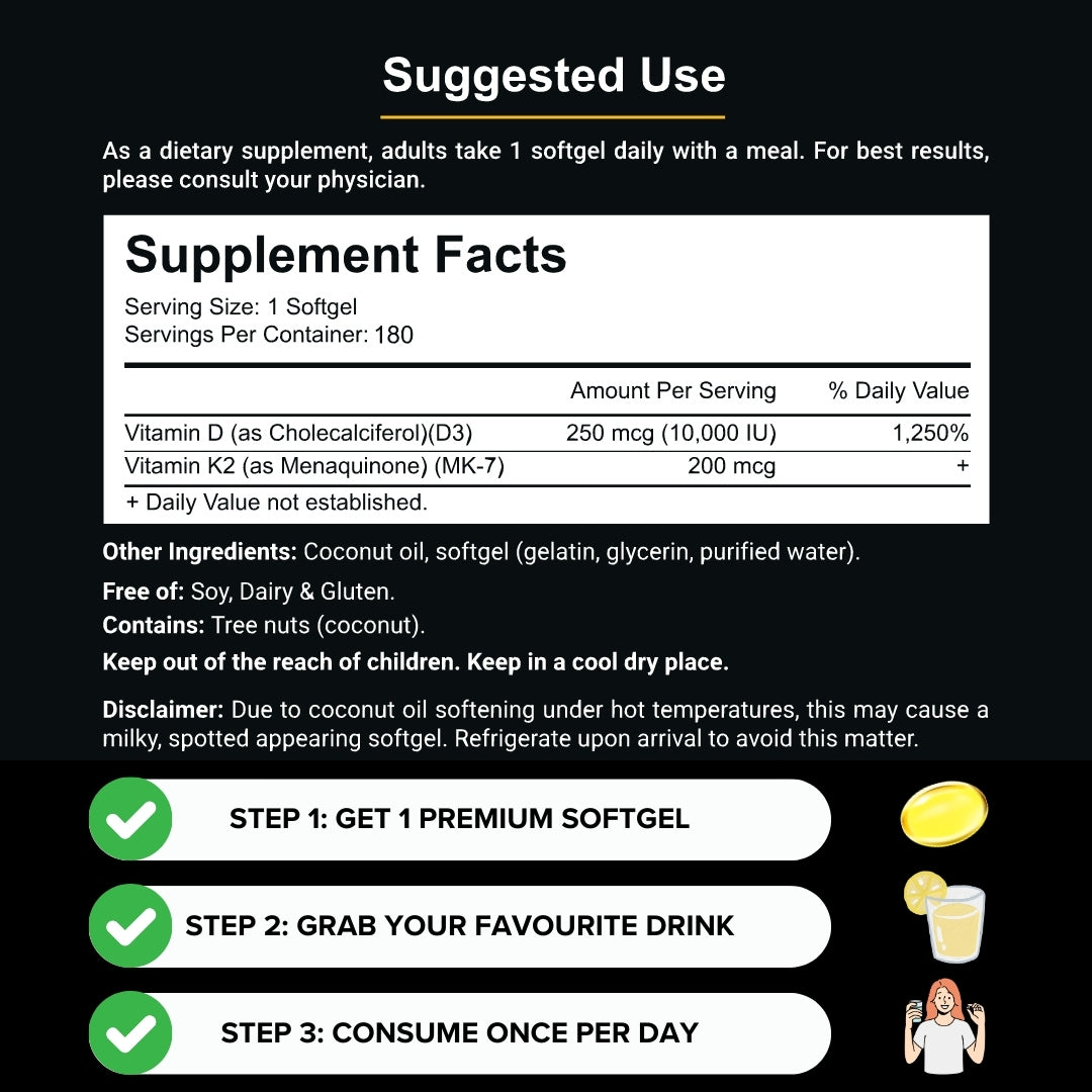 High-Potency Vitamin D3 & K2